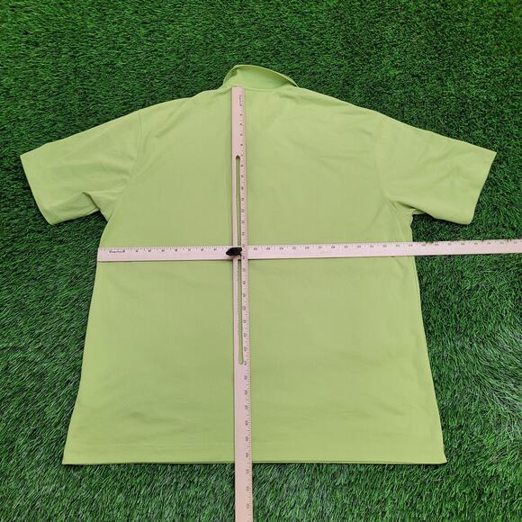 NIKE Preppy Golf Polo Shirt XL 24x30 Green Fit-Dry - Picture 3 of 11